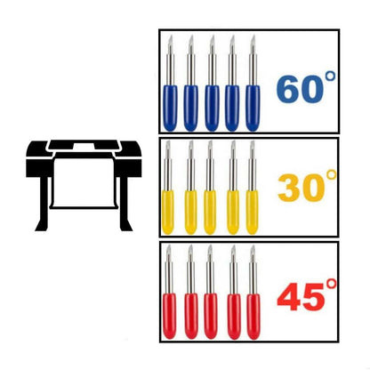 30 Degrees Blade SET (5 Units) for Flex and Roland vinyl cutters